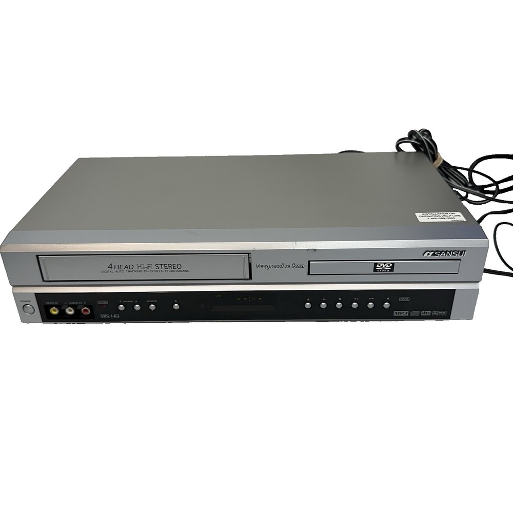 DVD VCR Combo Player Sansui VRDVD4001A No Remote - Tested & Working VTG
